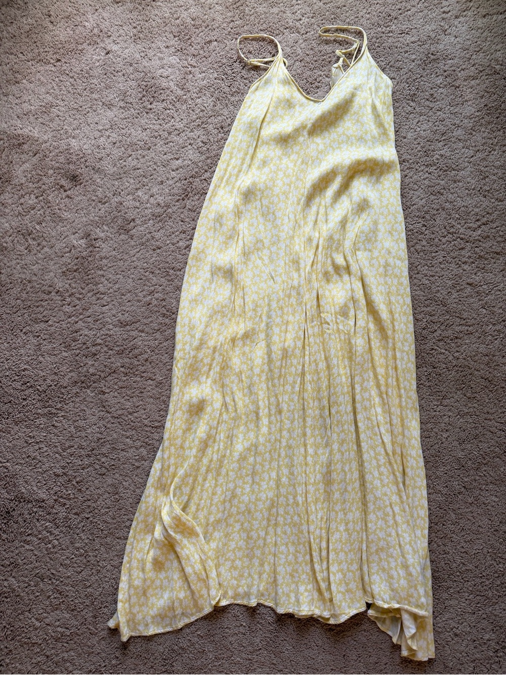 Yellow Floral Slip dress
